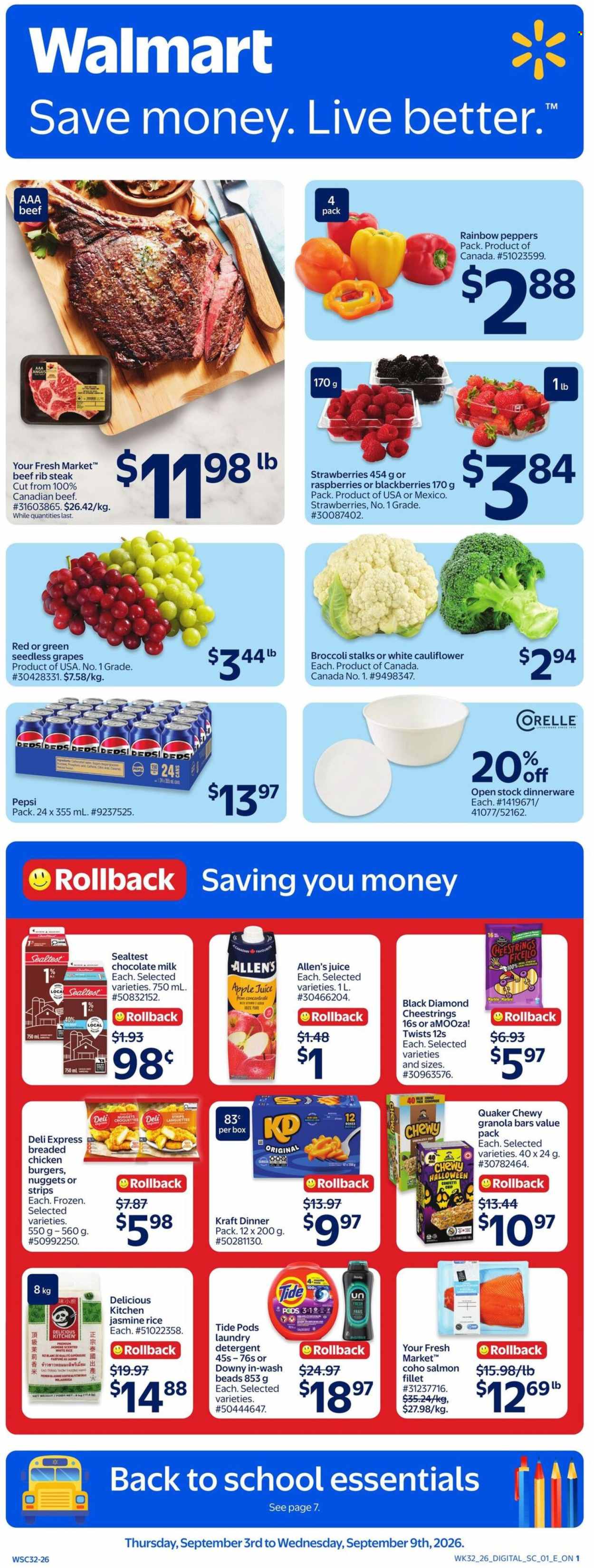 Circulaire Walmart - 03 Septembre 2026 - 09 Septembre 2026. Page 1