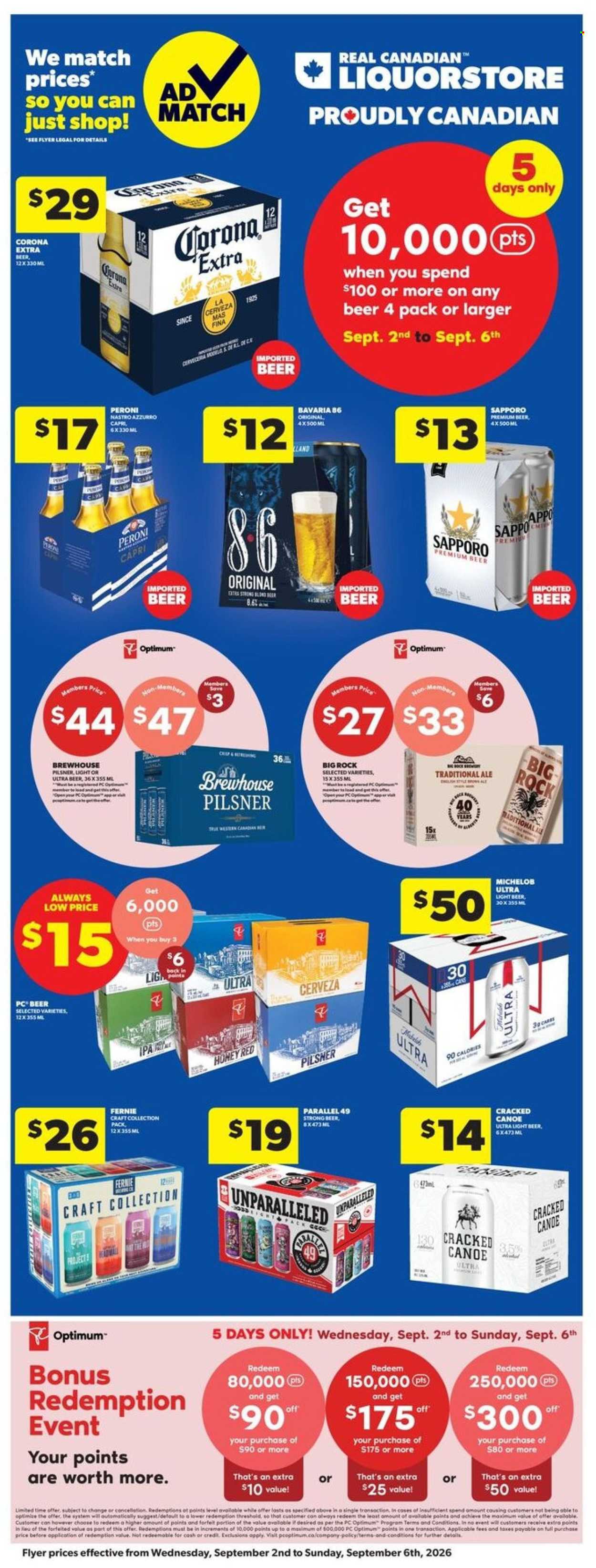 Circulaire Real Canadian Liquorstore - 02 Septembre 2026 - 06 Septembre 2026. Page 1