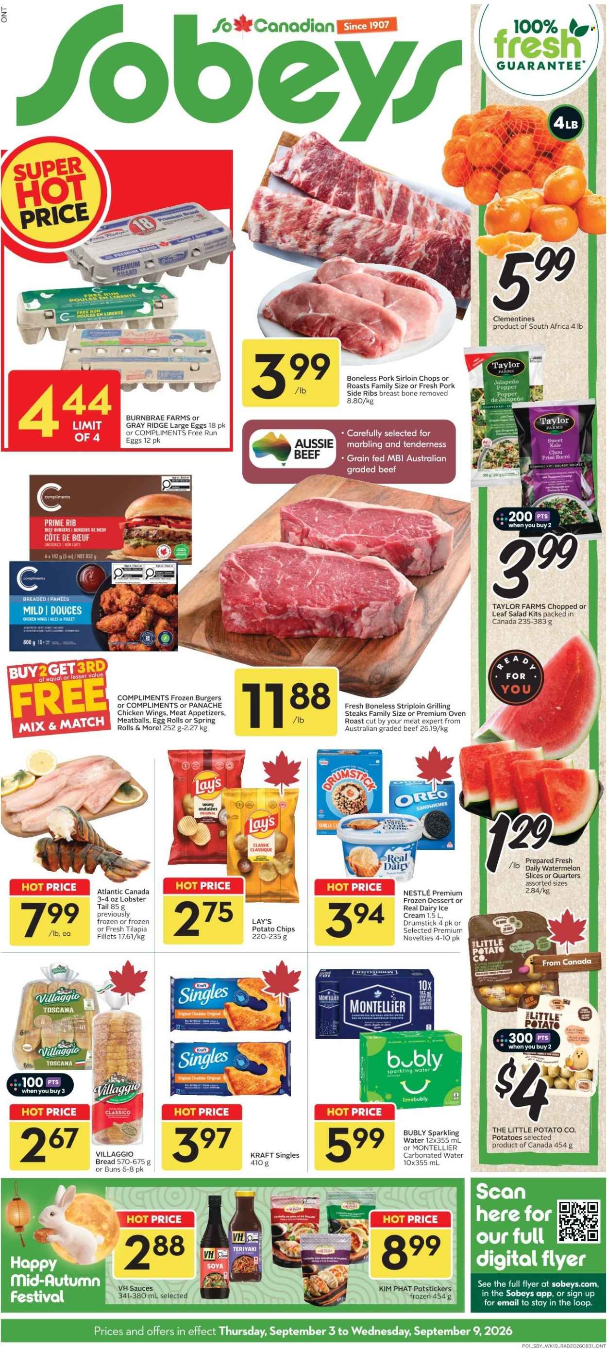 Circulaire Sobeys - 03 Septembre 2026 - 09 Septembre 2026. Page 1