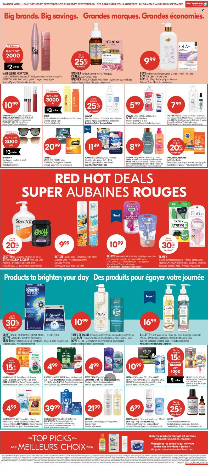 Circulaire Shoppers Drug Mart - 05 Septembre 2026 - 10 Septembre 2026. Page 10