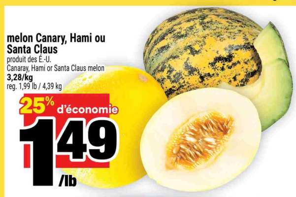 melon Canary, Hami ou Santa Claus