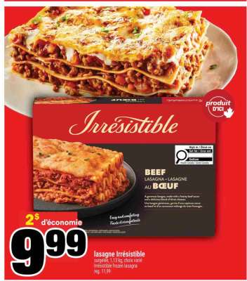 LASAGNE IRRÉSISTIBLE
