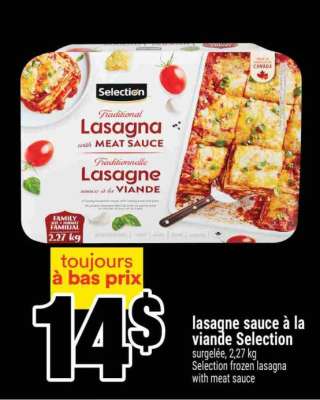 Lasagne sauce à la viande Selection