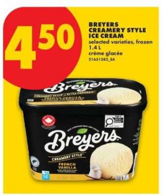 Breyers Creamery Style Ice Cream