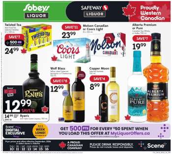 Circulaire Sobeys Liquor - 10 Septembre 2026 - 16 Septembre 2026.
