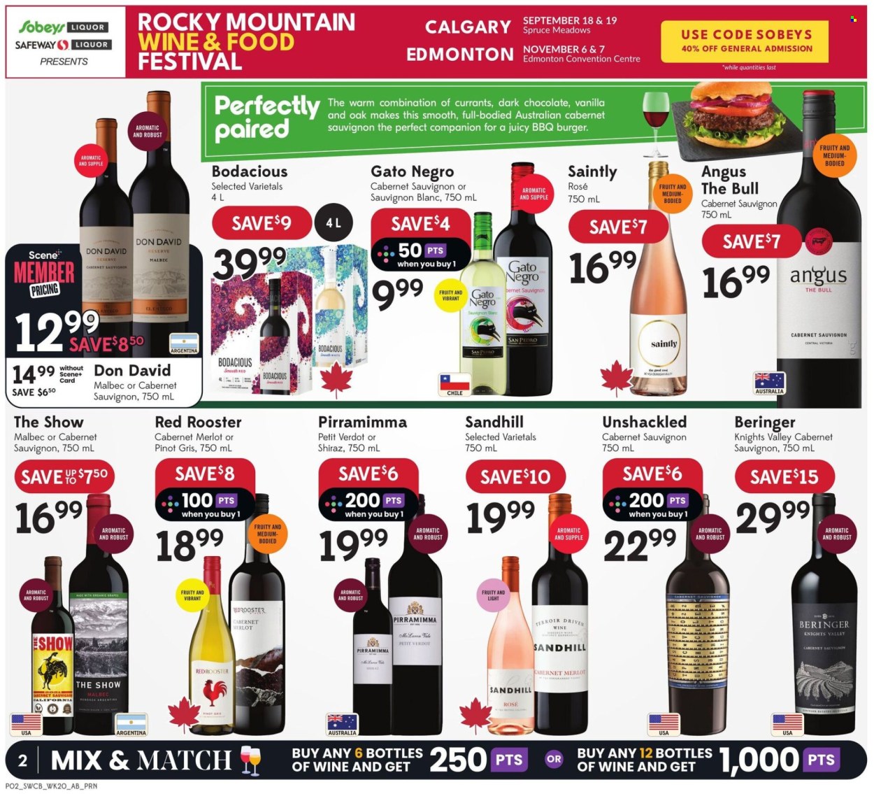 Circulaire Sobeys Liquor - 10 Septembre 2026 - 16 Septembre 2026. Page 2