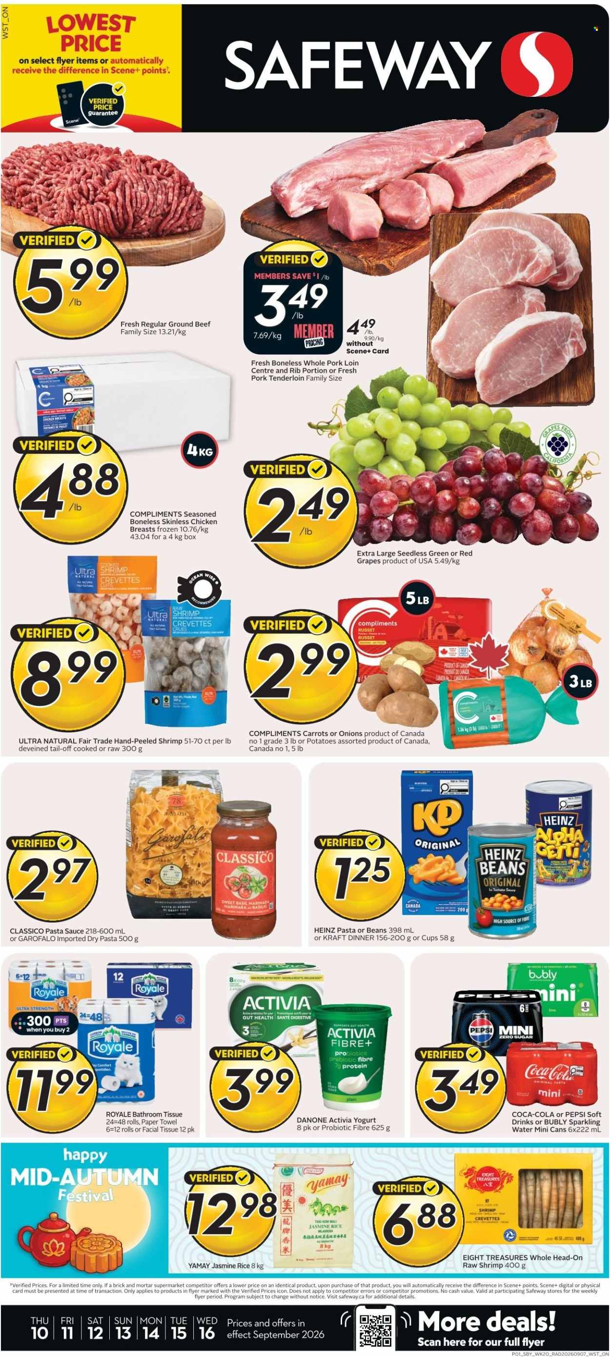 Circulaire Safeway - 10 Septembre 2026 - 16 Septembre 2026. Page 1