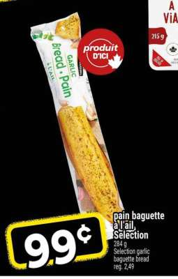 PAIN BAGUETTE À L'AIL SELECTION