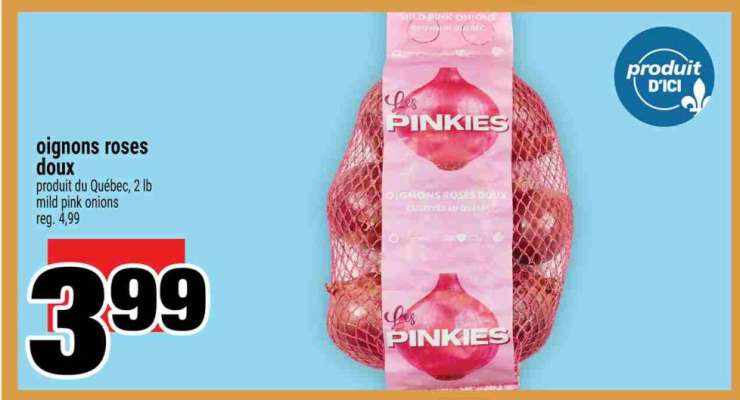 oignons roses doux