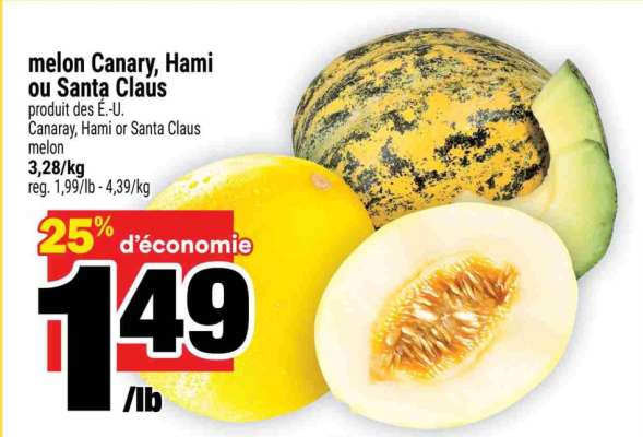 melon Canary, Hami ou Santa Claus