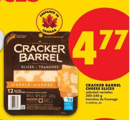 Cracker Barrel Cheese Slices