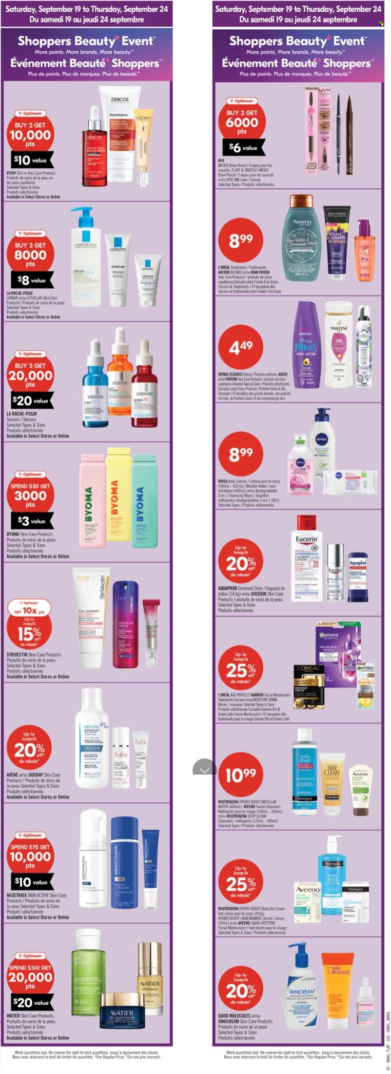 Circulaire Shoppers Drug Mart - 19 Septembre 2026 - 24 Septembre 2026. Page 3