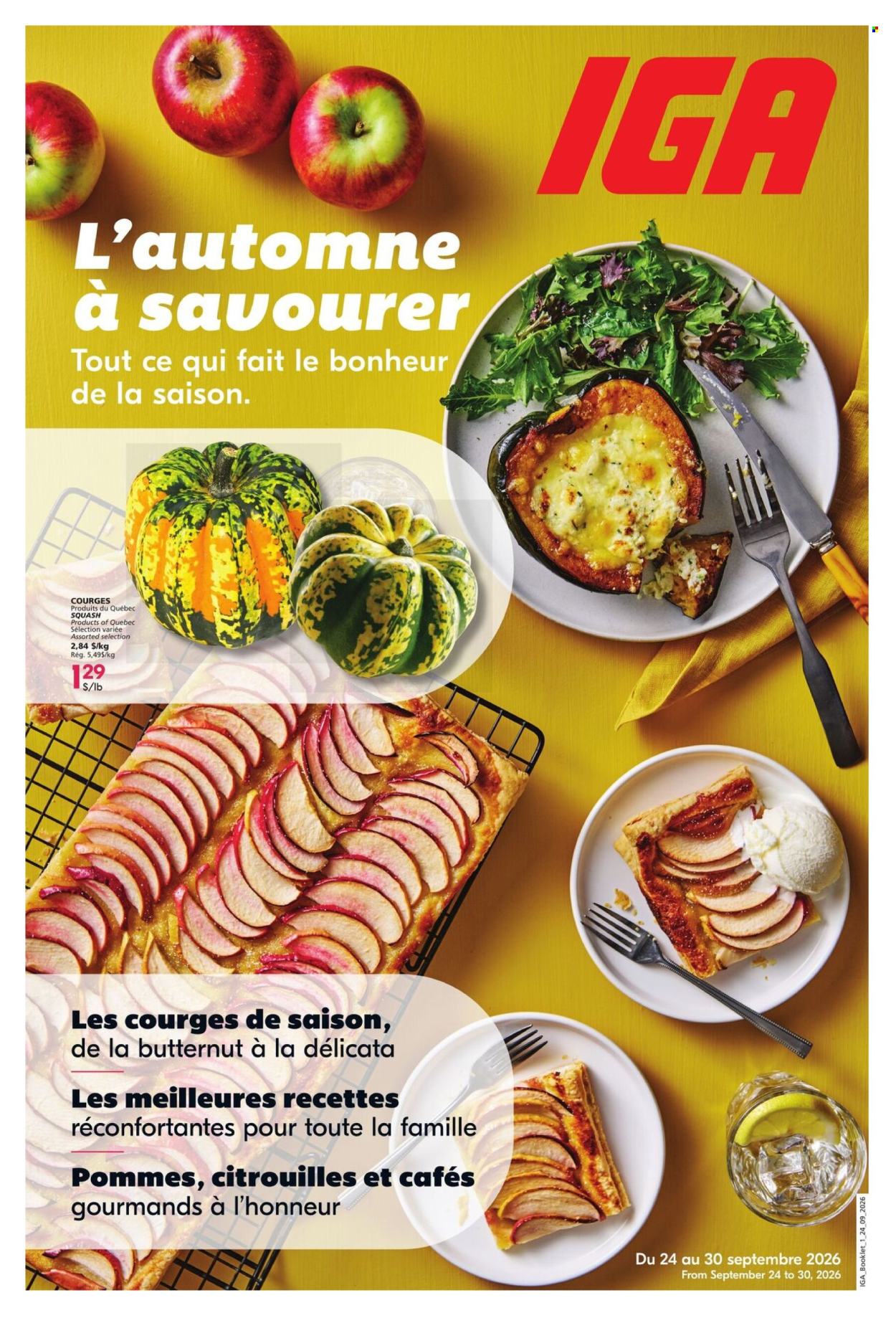 Circulaire IGA - 24 Septembre 2026 - 14 Octobre 2026. Page 1
