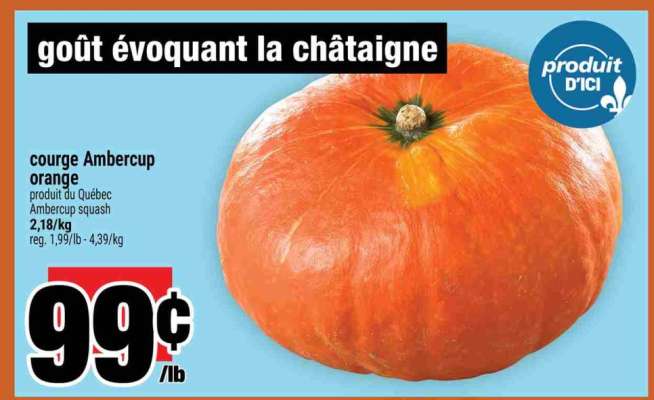 courge ambercup orange