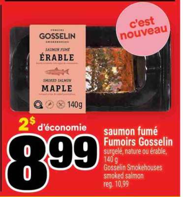 saumon fumé Fumoirs Gosselin