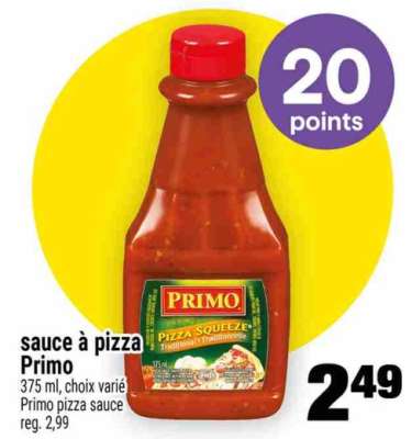 sauce à pizza Primo