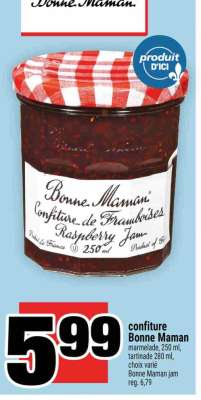 CONFITURE BONNE MAMAN