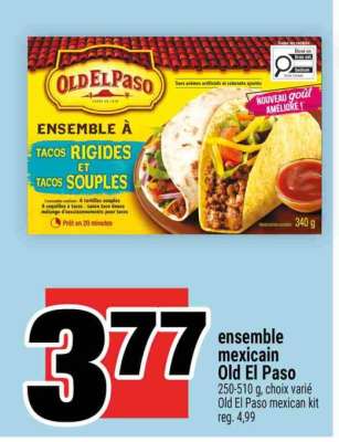 ENSEMBLE MEXICAIN OLD EL PASO