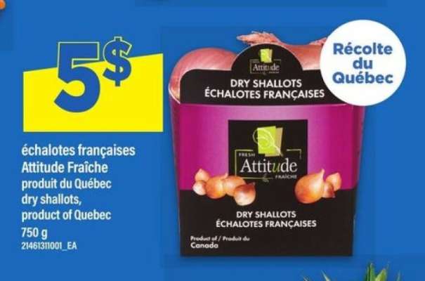 ÉCHALOTES FRANÇAISES ATTITUDE FRAÎCHE