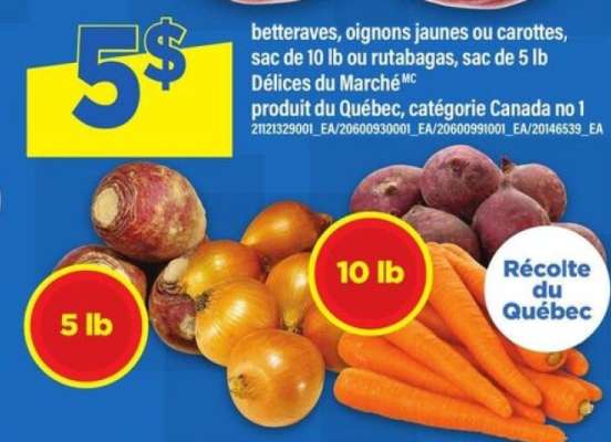 betteraves, oignons jaunes ou carottes