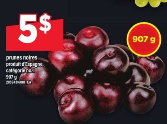 PRUNES NOIRES