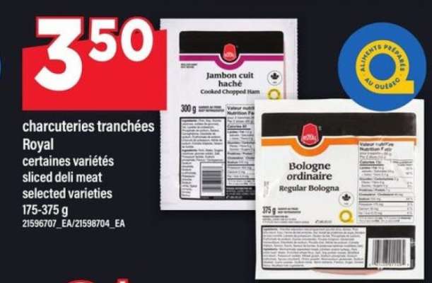 CHARCUTERIES TRANCHÉES ROYAL