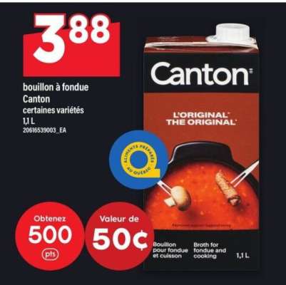 Bouillon à Fondue Canton