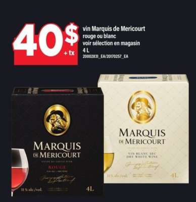 VIN MARQUIS DE MÉRICOURT