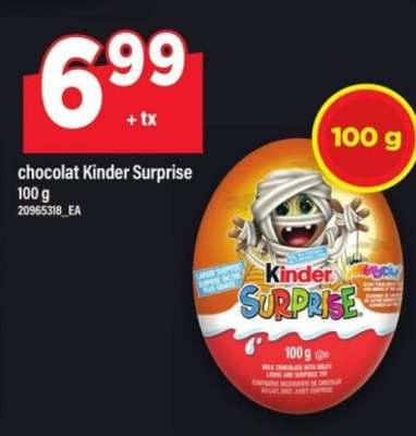 chocolat Kinder Surprise