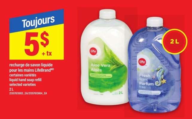 LifeBrand Liquid Hand Soap Refill