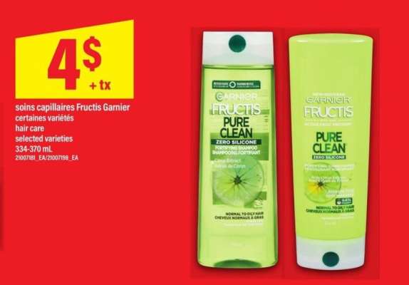 soins capillaires Fructis Garnier