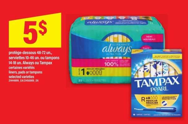 Always ou Tampax