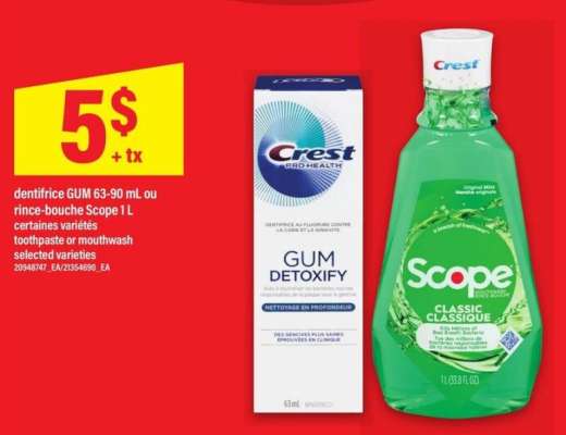 Crest Pro-Health Gum Detoxify / Scope Classic