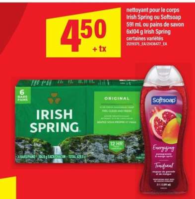 Irish Spring ou Softsoap