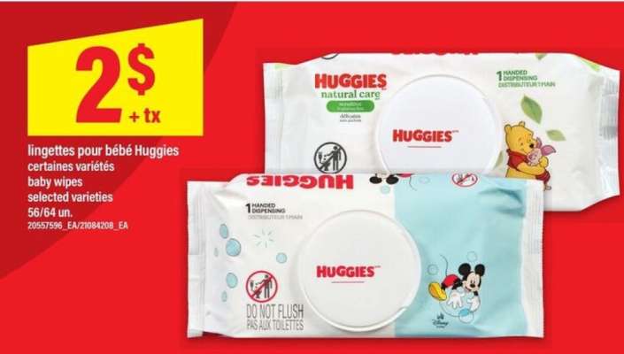 lingettes pour bébé Huggies