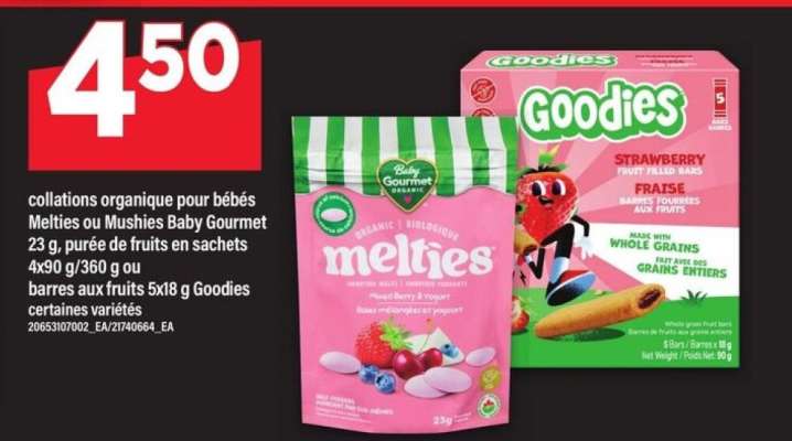 Melties ou Mushies Baby Gourmet