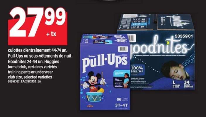 Pull-Ups ou Goodnites