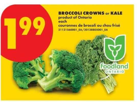 BROCCOLI CROWNS or KALE