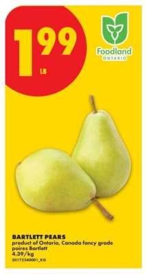 BARTLETT PEARS