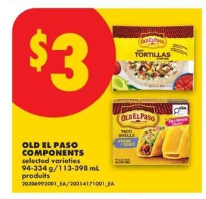 OLD EL PASO COMPONENTS