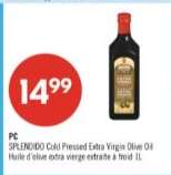 PC SPLENDIDO Cold Pressed Extra Virgin Olive Oil