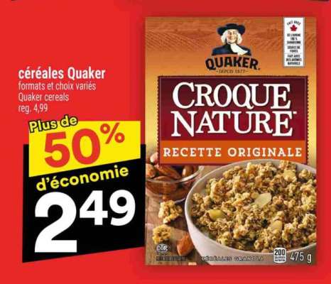 céréales Quaker