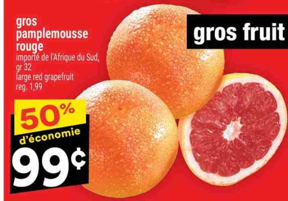 gros pamplemousse rouge
