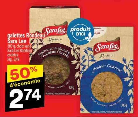 GALETTES RONDEAU SARA LEE