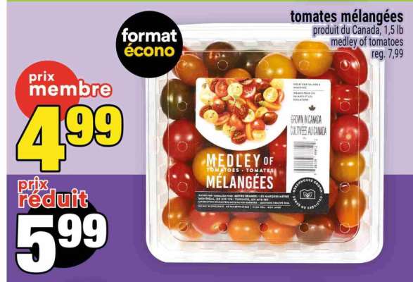 tomates mélangées