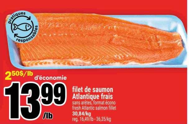FILET DE SAUMON ATLANTIQUE FRAIS