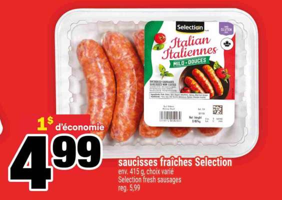 saucisses fraîches Selection