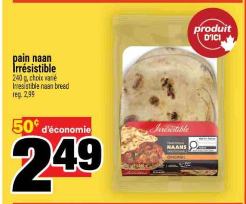 pain naan Irrésistible