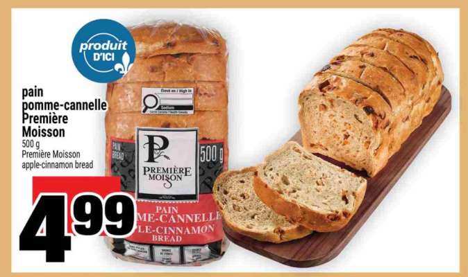 pain pomme-cannelle Première Moisson