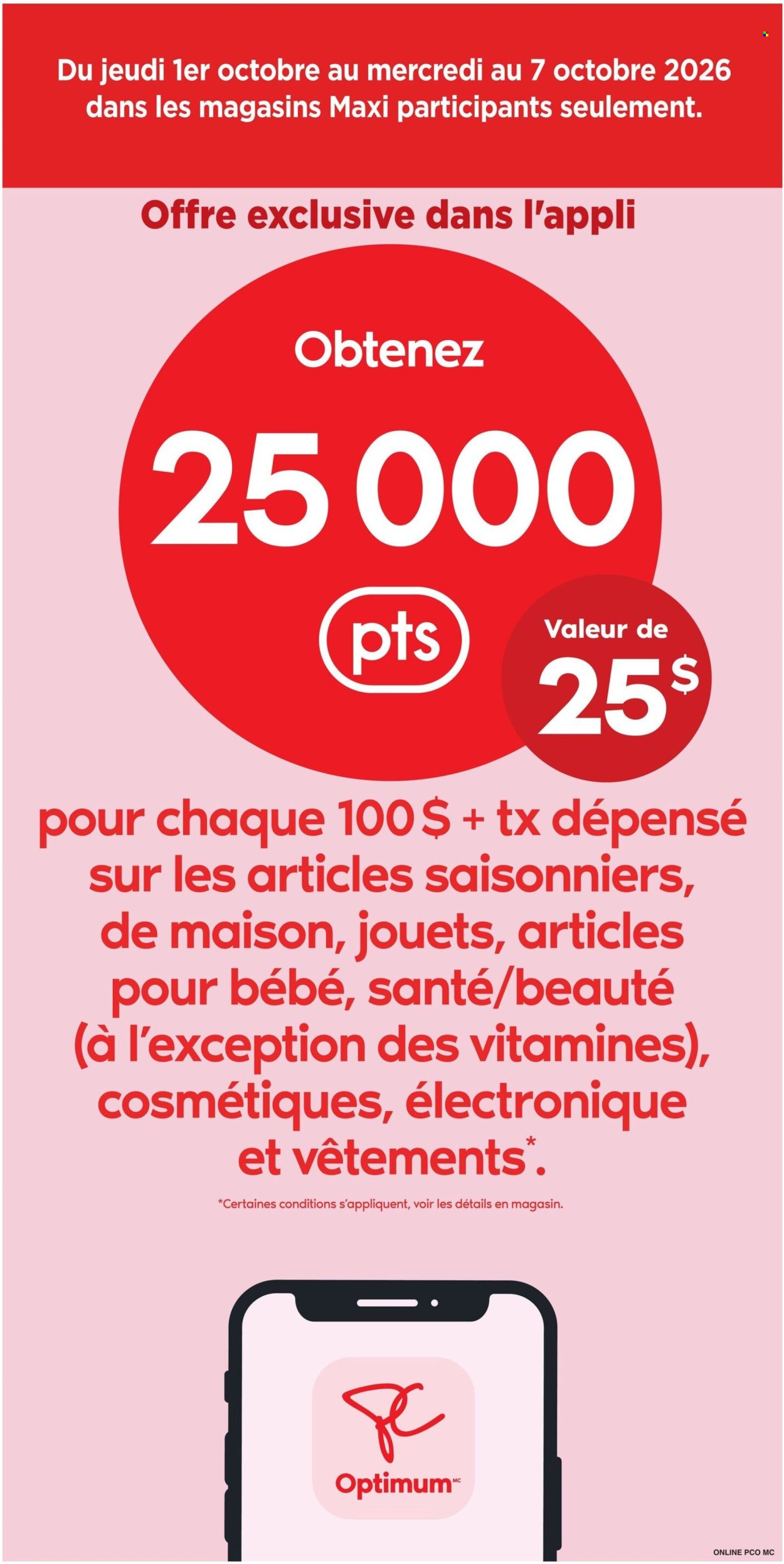 Circulaire Maxi - 01 Octobre 2026 - 07 Octobre 2026. Page 4